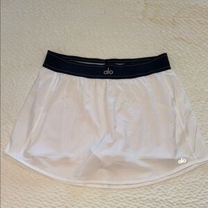 ALO Yoga White Skirt with Black Trim